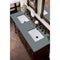 James Martin Brookfield 60" Burnished Mahogany Double Vanity with 3 cm Cala Blue Quartz Top 147-114-5661-3CBL