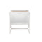 James Martin Athens 60" Single Vanity Cabinet Glossy White with 3 cm Classic White Quartz Top E645-V60S-GW-3CLW