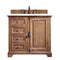 James Martin Providence 36" Single Vanity Cabinet Driftwood with 3 cm Classic White Quartz Top 238-105-5511-3CLW