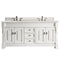 James Martin Brookfield 72" Bright White Double Vanity with 3 cm Eternal Jasmine Pearl Quartz Top 147-V72-BW-3EJP