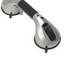 Drive Medical Suction Cup Grab Bar, 12", Chrome and Black