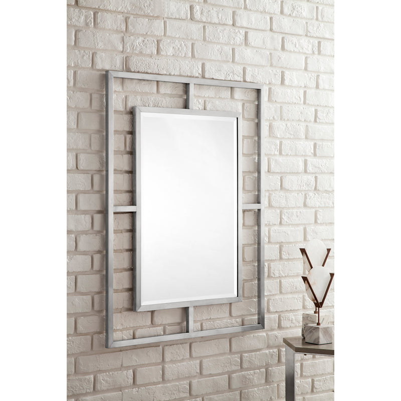 James Martin Boston 30" Rectangular Mirror Brushed Nickel 105-M30-BNK