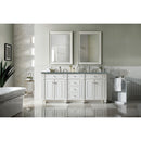 James Martin Bristol 72" Double Vanity Bright White with 3 cm Cala Blue Quartz Top 157-V72-BW-3CBL