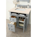 James Martin Brittany 30" Single Vanity Urban Gray with 3 cm Eternal Marfil Quartz Top 650-V30-UGR-3EMR