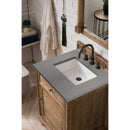 James Martin Savannah 26" Single Vanity Cabinet Driftwood with 3 cm Gray Expo Quartz Top 238-104-V26-DRF-3GEX