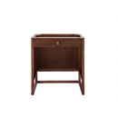 James Martin Athens 36" Single Vanity Cabinet Mid Century Acacia with 3 cm Charcoal Soapstone Quartz Top E645-V36-MCA-3CSP