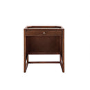 James Martin Athens 30" Single Vanity Cabinet Mid Century Acacia with 3 cm Ethereal Noctis Top E645-V30-MCA-3ENC
