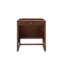 James Martin Athens 36" Single Vanity Cabinet Mid Century Acacia with 3 cm Cala Blue Top E645-V36-MCA-3CBL