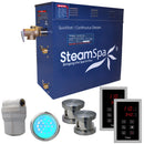 SteamSpa Royal 10.5 KW QuickStart Acu-Steam Bath Generator Package in Brushed Nickel