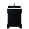 James Martin Brookfield 26" Antique Black Single Vanity with 3 cm Eternal Serena Quartz Top 147-114-V26-AQB-3ESR