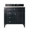 James Martin Brittany 36" Black Onyx Single Vanity with 3 cm Eternal Marfil Quartz Top 650-V36-BKO-3EMR