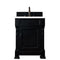 James Martin Brookfield 26" Antique Black Single Vanity with 3 cm Classic White Quartz Top 147-114-V26-AQB-3CLW