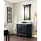 James Martin Brookfield 36" Antique Black Single Vanity with 3 cm Ethereal Noctis Quartz Top 147-114-5536-3ENC