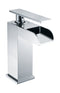 ALFI Brushed Nickel Single Hole Waterfall Bathroom Faucet AB1598-BN