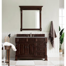 James Martin Brookfield 48" Burnished Mahogany Single Vanity with 3 cm Gray Expo Quartz Top 147-114-5266-3GEX