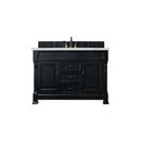 James Martin Brookfield 60" Antique Black Single Vanity with 3 cm Ethereal Noctis Quartz Top 147-114-5331-3ENC