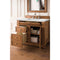 James Martin Bristol 36" Single Vanity Saddle Brown with 3 cm Ethereal Noctis Quartz Top 157-V36-SBR-3ENC