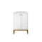 James Martin Chianti 24" Single Vanity Cabinet Glossy White Radiant Gold E303-V24-GW-RGD