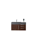 James Martin Mercer Island 36" Single Vanity Coffee Oak with Dusk Grey Glossy Composite Top 389-V36-CFO-A-DGG