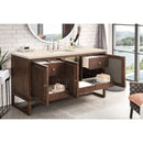 James Martin Athens 60" Single Vanity Cabinet Mid Century Acacia with 3 cm Eternal Marfil Top E645-V60S-MCA-3EMR