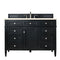 James Martin Brittany 48" Black Onyx Single Vanity with 3 cm Eternal Marfil Quartz Top 650-V48-BKO-3EMR