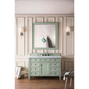 James Martin Brittany 48" Sage Green Single Vanity with 3 cm Carrara Marble Top 650-V48-SGR-3CAR