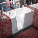 MediTub Walk-In 32" x 60" Left Drain White Air Jetted Walk-In Bathtub