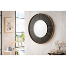 James Martin Compass 35.5" Mirror Radiant Gold and Glossy Black 669-M35.5-RG-GB