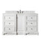 James Martin De Soto 60" Single Vanity Bright White with 3 cm Eternal Jasmine Pearl Quartz Top 825-V60S-BW-3EJP