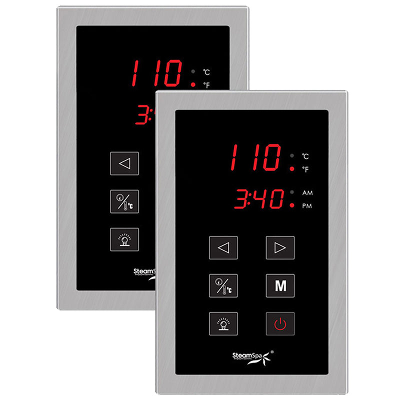 Dual Touch Panel Control System in Brushed Nickel