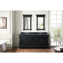 James Martin Brookfield 72" Antique Black Double Vanity with 3 cm Charcoal Soapstone Quartz Top 147-114-5731-3CSP