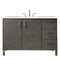 James Martin Metropolitan 48" Single Vanity Silver Oak with 3 cm Eternal Serena Quartz Top 850-V48-SOK-3ESR