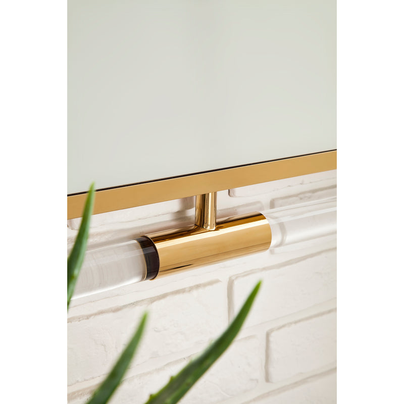 James Martin South Beach 30" Mirror Polished Gold and Lucite 994-M30-PG-LU