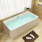 ALFI 67" White Rectangular Acrylic Free Standing Soaking Bathtub AB8859