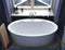 Atlantis Whirlpools Suisse 34" x 68" Oval Freestanding Air Jetted Bathtub