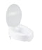 Drive Medical Raised Toilet Seat with Lock and Lid, Standard Seat, 2"