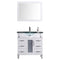 LessCare Vanity Cabinet White Modern 35.5"W LV1-36W
