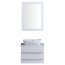 LessCare Vanity Cabinet White Modern 24.25"W LV11-24W