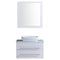 LessCare Vanity Cabinet White Modern 30"W LV11-30W