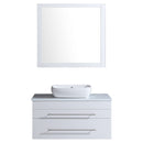 LessCare Vanity Cabinet White Modern 36"W LV11-36W