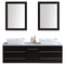 Vanity Cabinet Espresso Modern 60"W LV11-60B LV11-60B