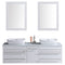 LessCare Vanity Cabinet White Modern 60"W LV11-60W