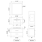 LessCare Vanity Cabinet White Modern 29.875" LV12-30W