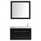 LessCare Vanity Cabinet Espresso Modern 35.625"W LV12-36B