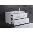 LessCare Vanity Cabinet White Modern 35.625" LV12-36W