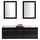 Vanity Cabinet Espresso Modern 60"W LV12-60B LV12-60B