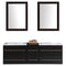 LessCare Vanity Cabinet Espresso Modern 60"W LV12-60B