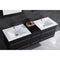 LessCare Vanity Cabinet Espresso Modern 60" LV12-60B