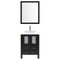 LessCare 30" Modern Vanity Sink Base with Mirror and Vessel Sink (Espresso)