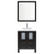 LessCare 36" Modern Vanity Sink Base with Mirror and Vessel Sink (Espresso)